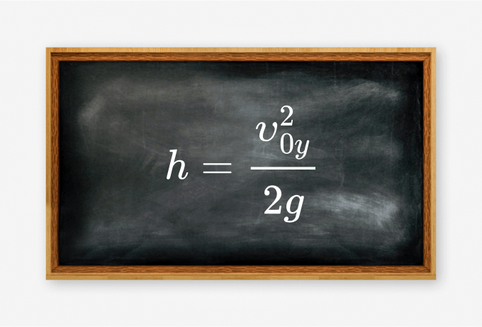 Высота подъёма тела, брошенного под углом к горизонту