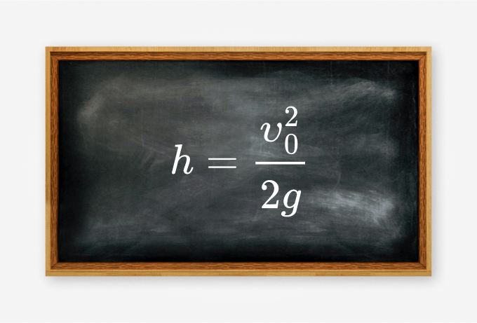 Максимальная высота подъёма тела, брошенного вертикально вверх