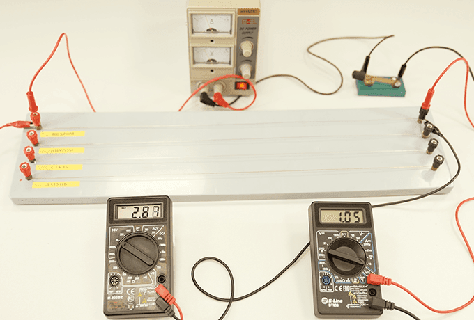 Изучение зависимости сопротивления проводника от длины проводника и рода материала